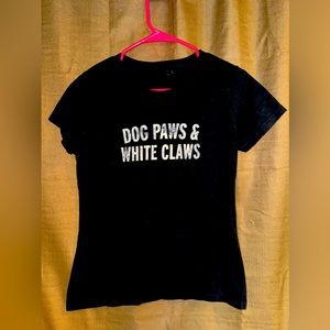 Dog paws and white claws T-shirt